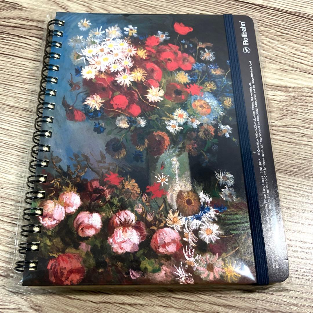 ロルバーン ポケット付メモ ノート 夜のカフェテラス 大ゴッホ展 2冊
