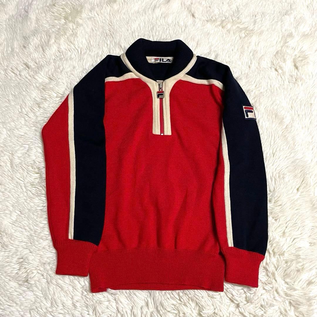 ♡貴重♡ FILA フィラ　 ヴィンテージ　トラックジャケット　ビヨンボルグ 70年代 70s フィラ イタリア製 ビヨンボルグ ジャージ スポーツ 赤