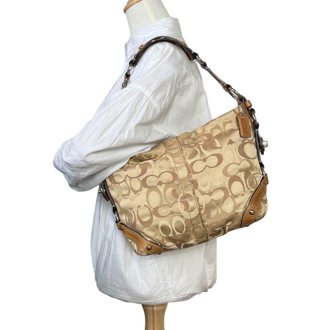 大人気✨コーチ トートバッグ オプティックシグネチャー 大容量 F13980