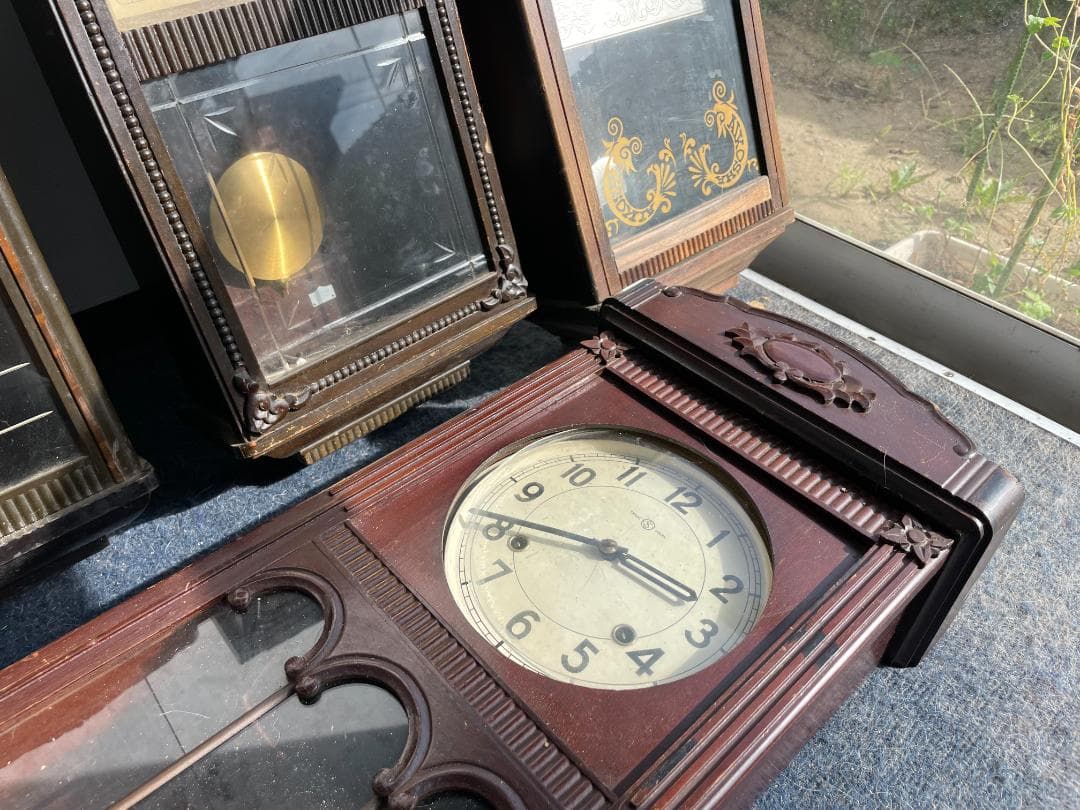 ボンボン時計 振り子時計 レトロ アンティーク 5点まとめ売り木製