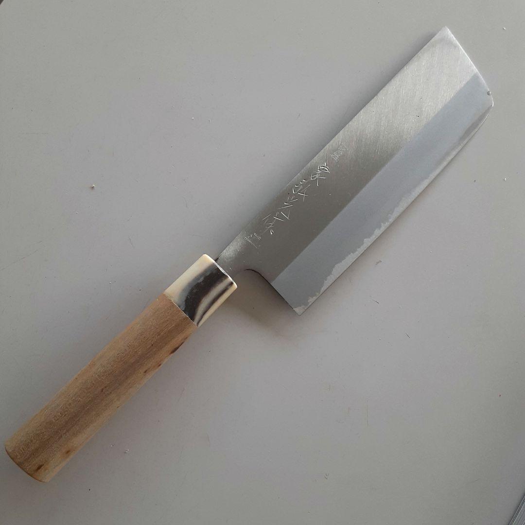 貴重品 越後鍛冶職人が刀匠技術で造った家弘光作艶消菜切り包丁 6本