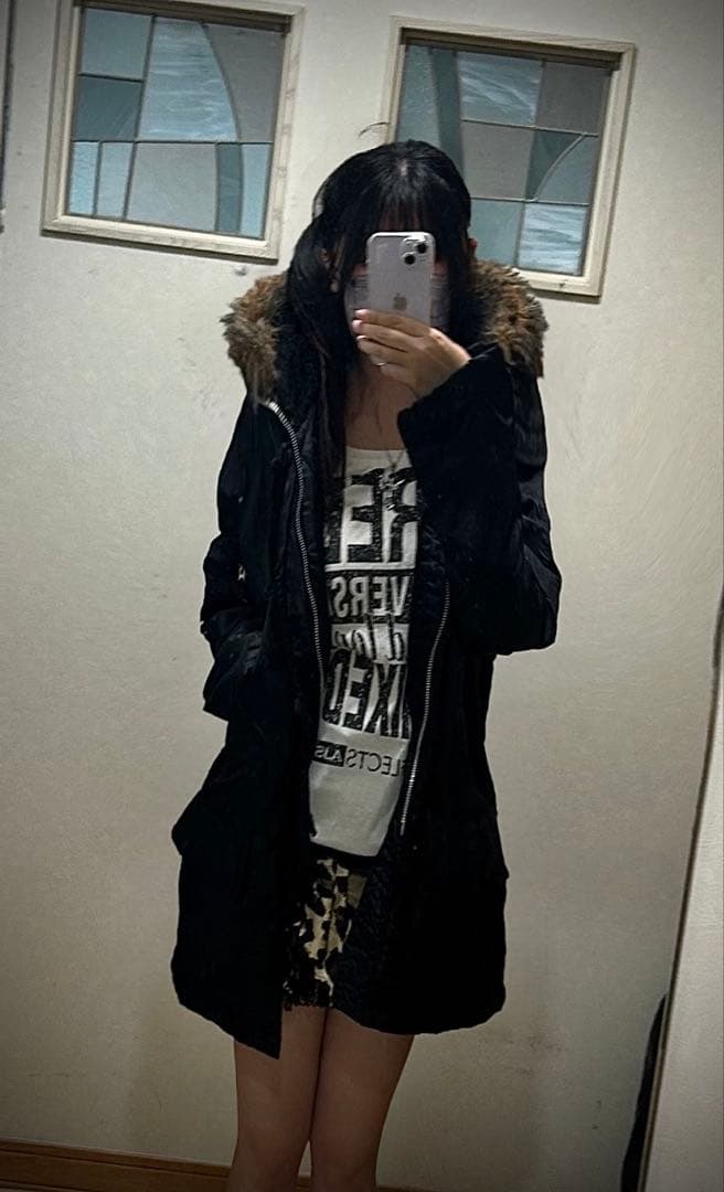 y2k 平成 00s フェアリーグランジ モッズコートファーコート ボア