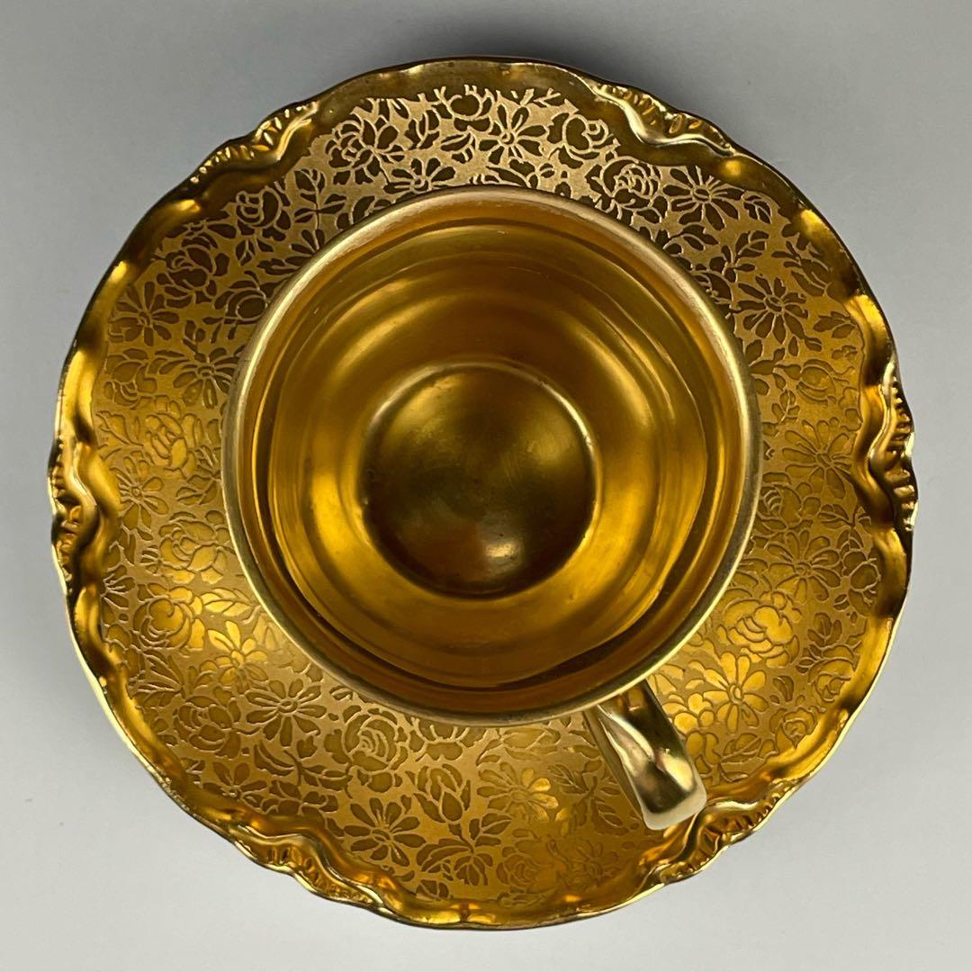 希少】フッチェンロイター 24K 金彩 カップ＆ソーサー ハンド