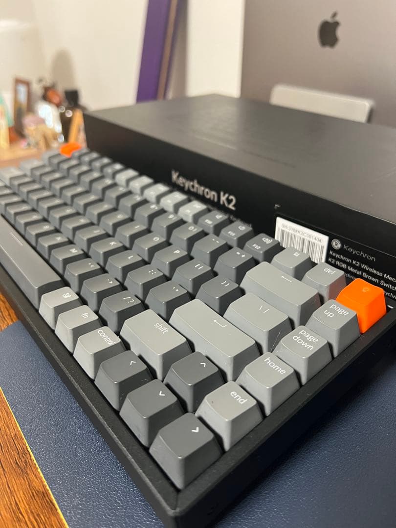 Keychron K2 メカニカルキーボード グレー/オレンジ Amazon.com: Keychron K2 75% Layout Bluetooth Mechanical Keyboard