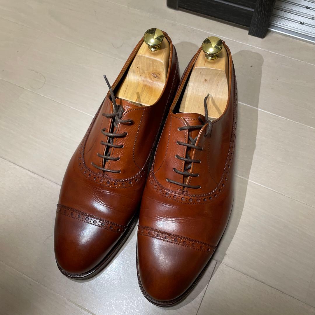 Crockett & Jones ブラウン ドレスシューズ - メルカリ