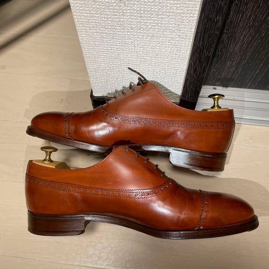 Crockett & Jones ブラウン ドレスシューズ - メルカリ
