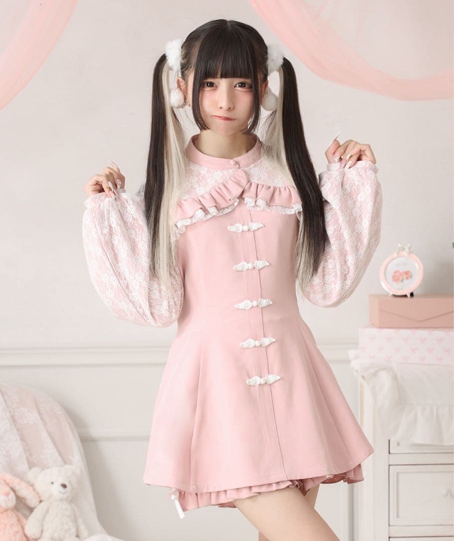 Palelfy ボレロ風チャイナコンビネゾン Palelfy ボレロ風チャイナコンビネゾン Palelfy ボレロ風チャイナ