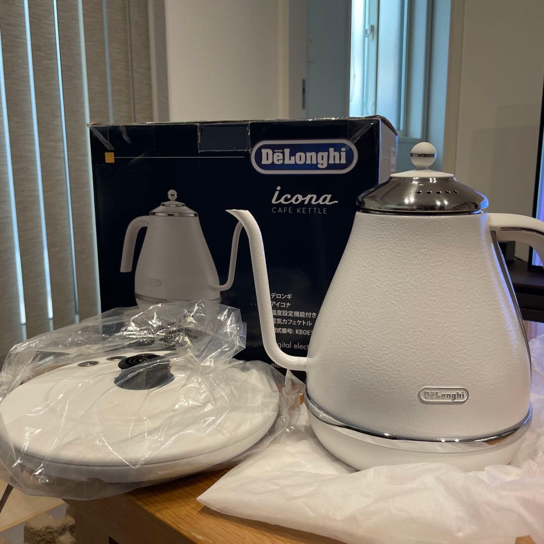 DeLonghi 電気ケトル KBOE1230J-W ポット ホワイト 未使用品 - メルカリ