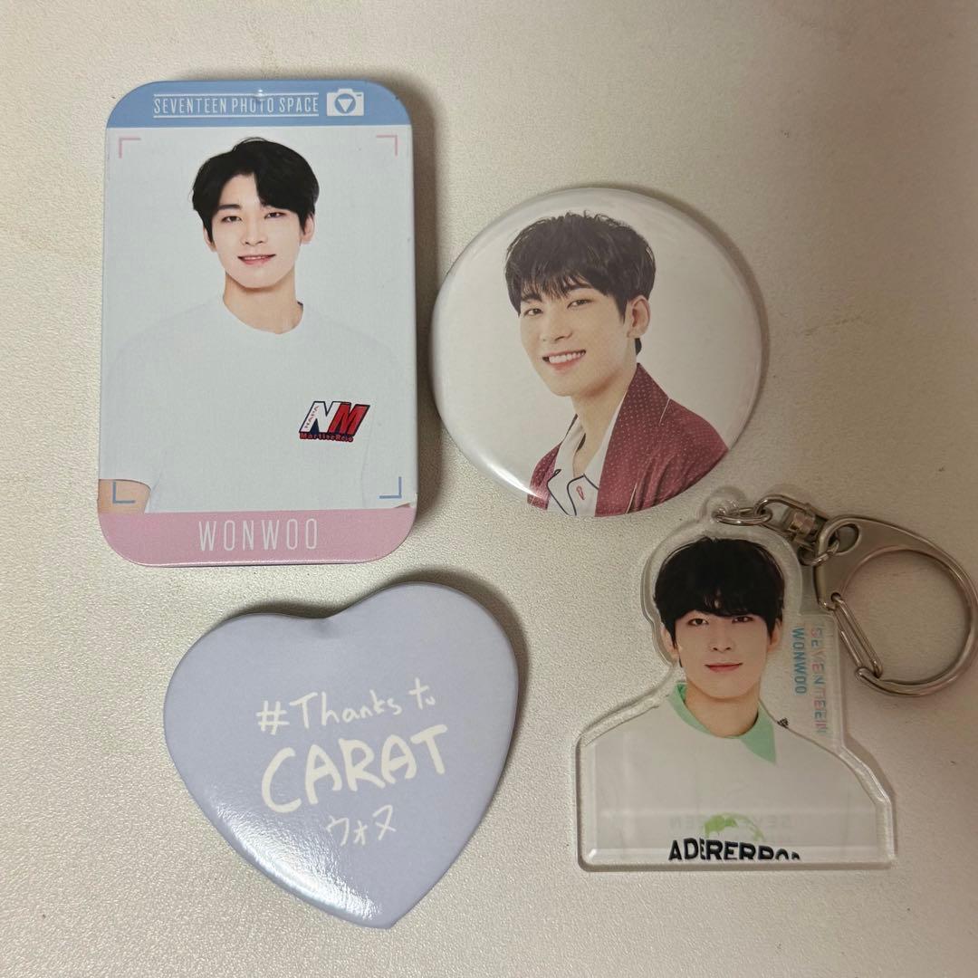 ウォヌ 缶バッジ・キーホルダーセット - メルカリ