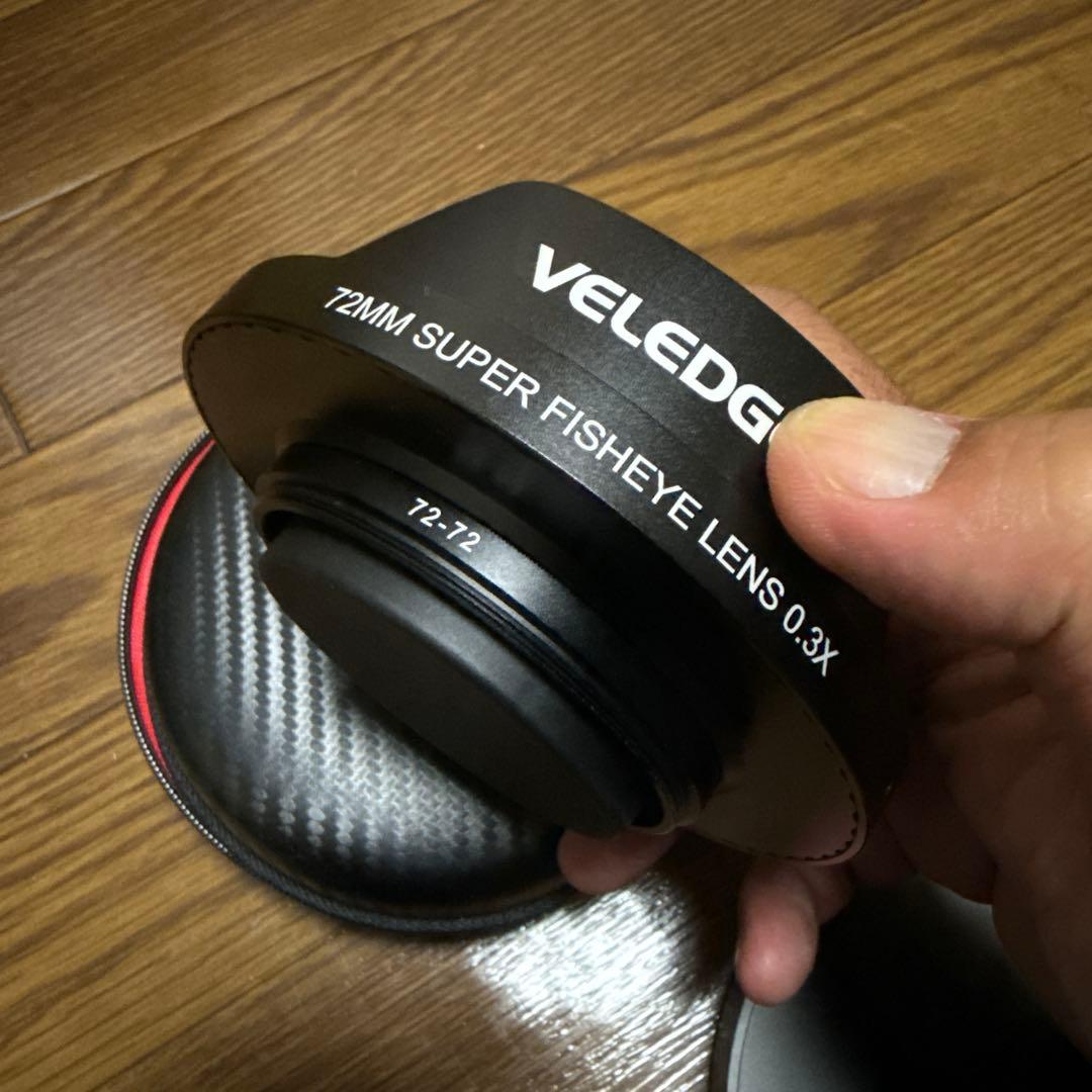 ビデオカメラ VELEDGE 72MM SUPER FISHEYE LENS 0.3X
