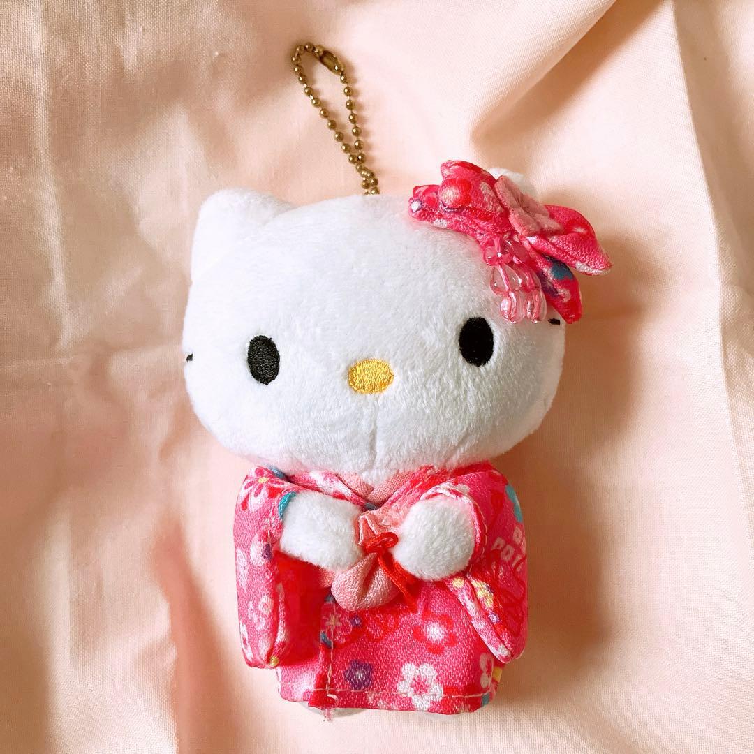 京都❤️着物ハローキティ ぬいぐるみキーホルダー お土産 キティ