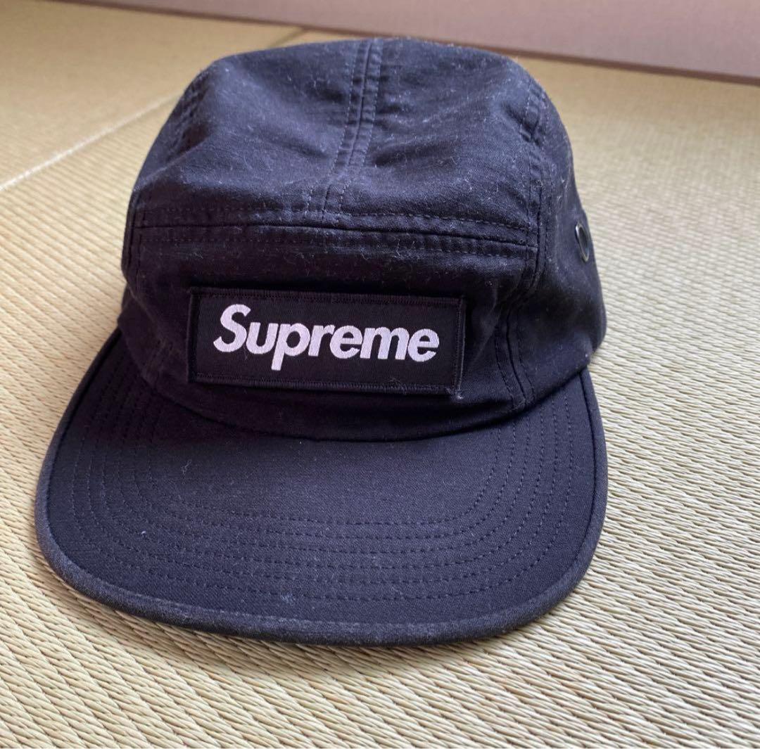 Supreme 黒 ジェットキャップ スケーター SUPREME JET CAP 5 PANEL HAT BLACK NYLON 5パネル シュプリーム
