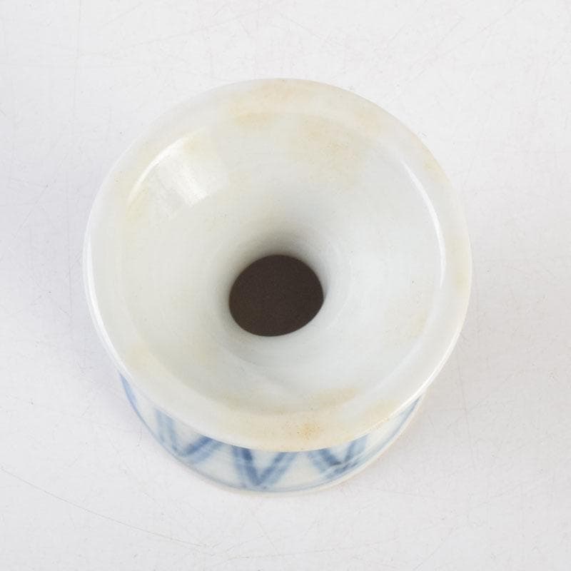 茶道具 京焼 河合瑞豊作 染付 千切蓋置 共布共箱 V 8804 - メルカリ