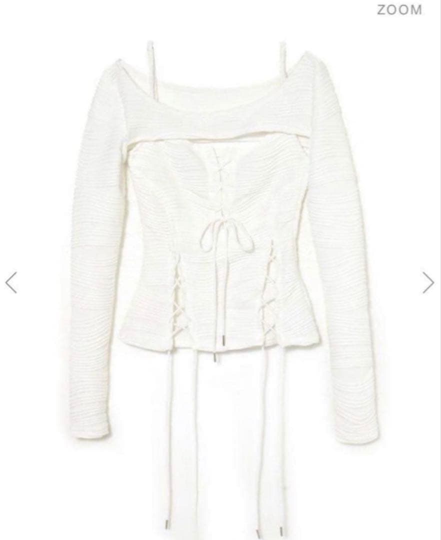 トップス meltthelady lace up layered corset Melt the lady lace up layered corset whmeltthelady lace up layered