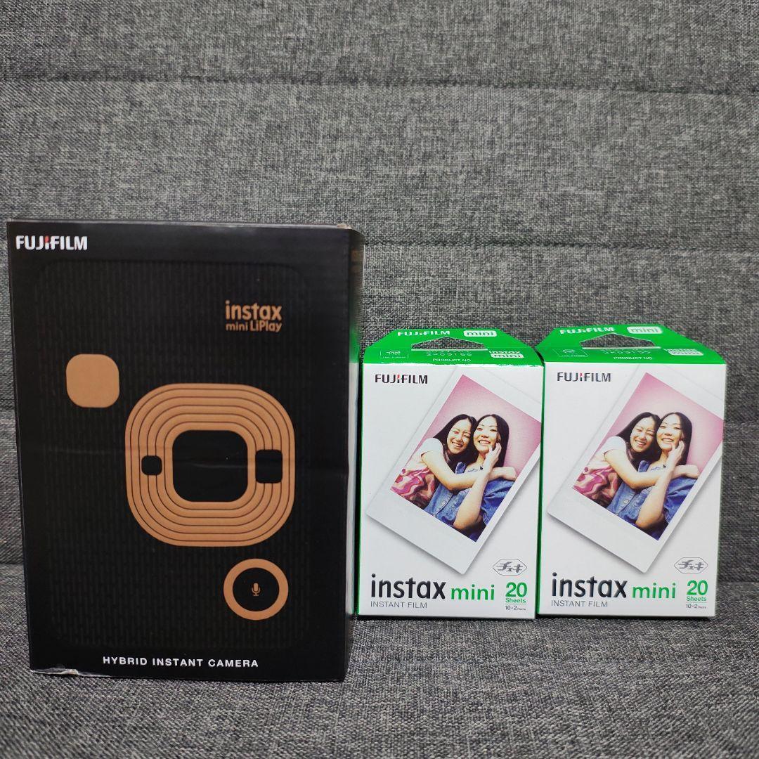 instax mini LiPlay エレガントブラック　フィルム40枚付き新品 楽天市場】instax mini liplay チェキ エレガントブラック fujifilmの通販
