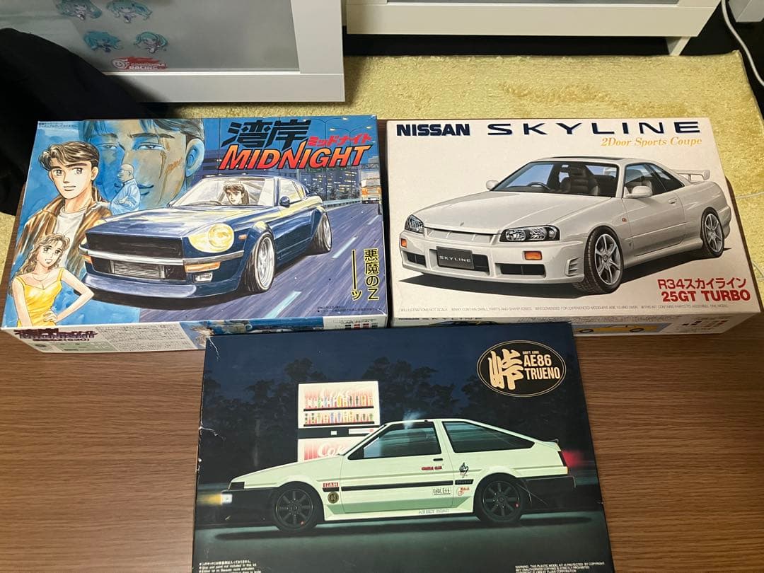 スポーツカー プラモデル 7個まとめ