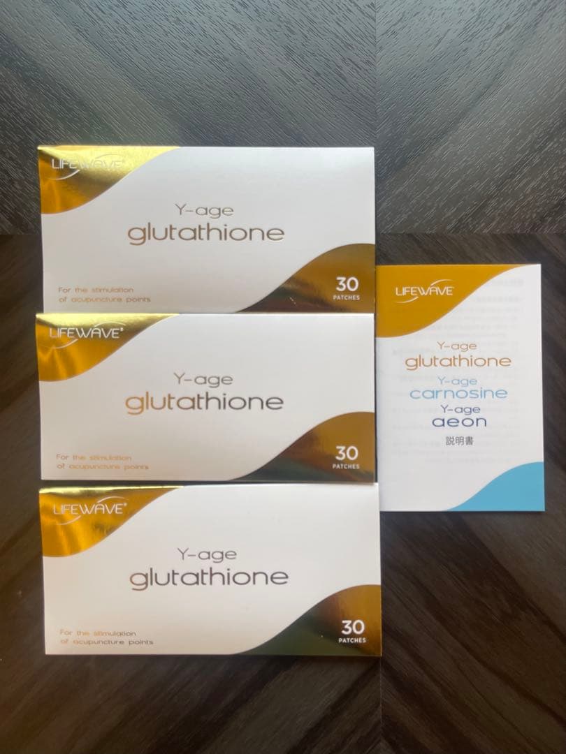 LIFEWAVE Y-age glutathione 3箱未使用 LifeWave Y-age Glutathione Phototherapy Patches, 30 Patches - Exp
