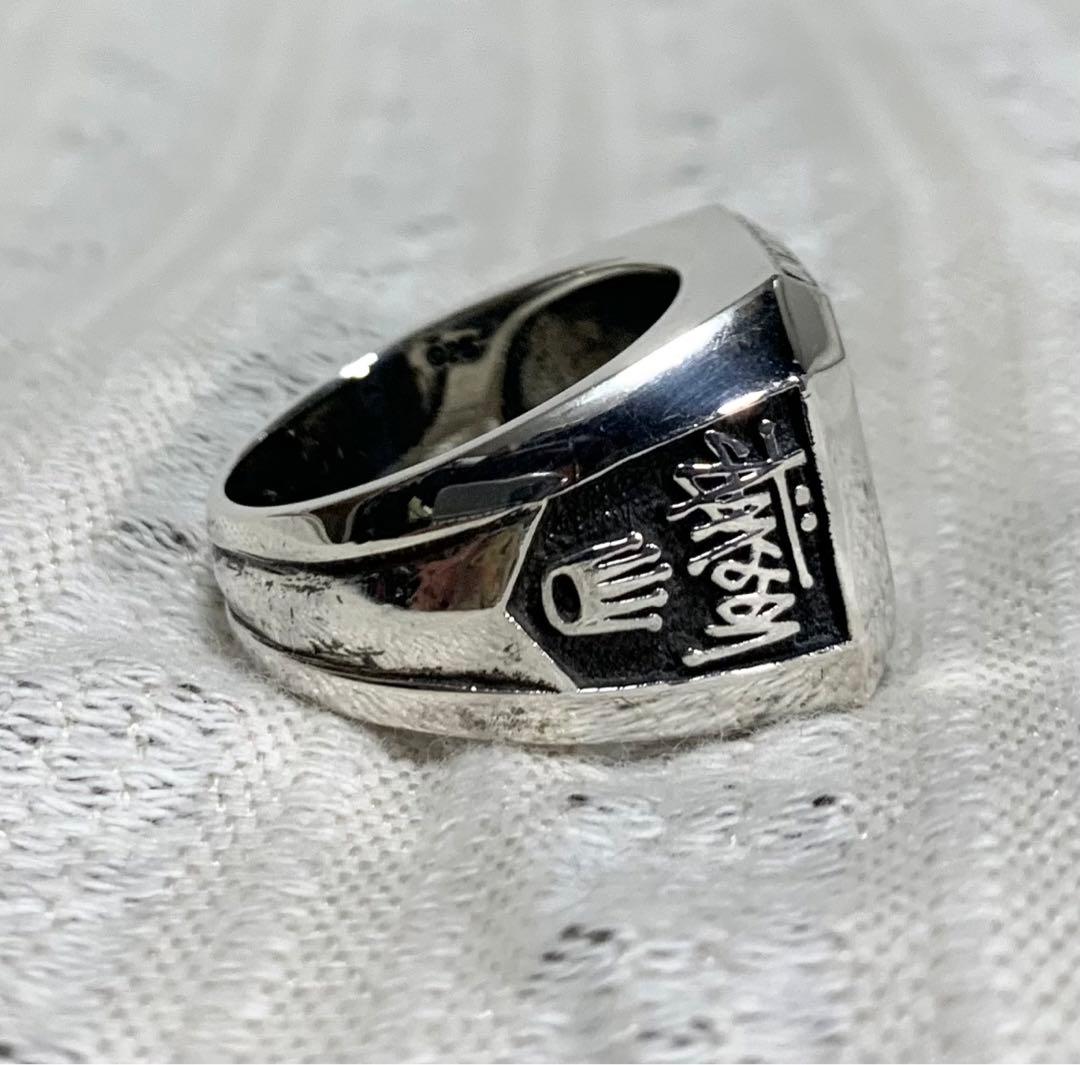 ⭐︎幻級 old stussy 25周年 シルバー925 カレッジリング サンプル