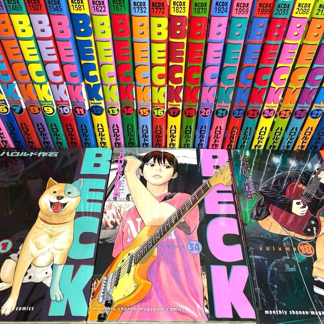 BECK 1-34巻 全巻セット ハロルド作石 講談社 ベック 漫画 コミック