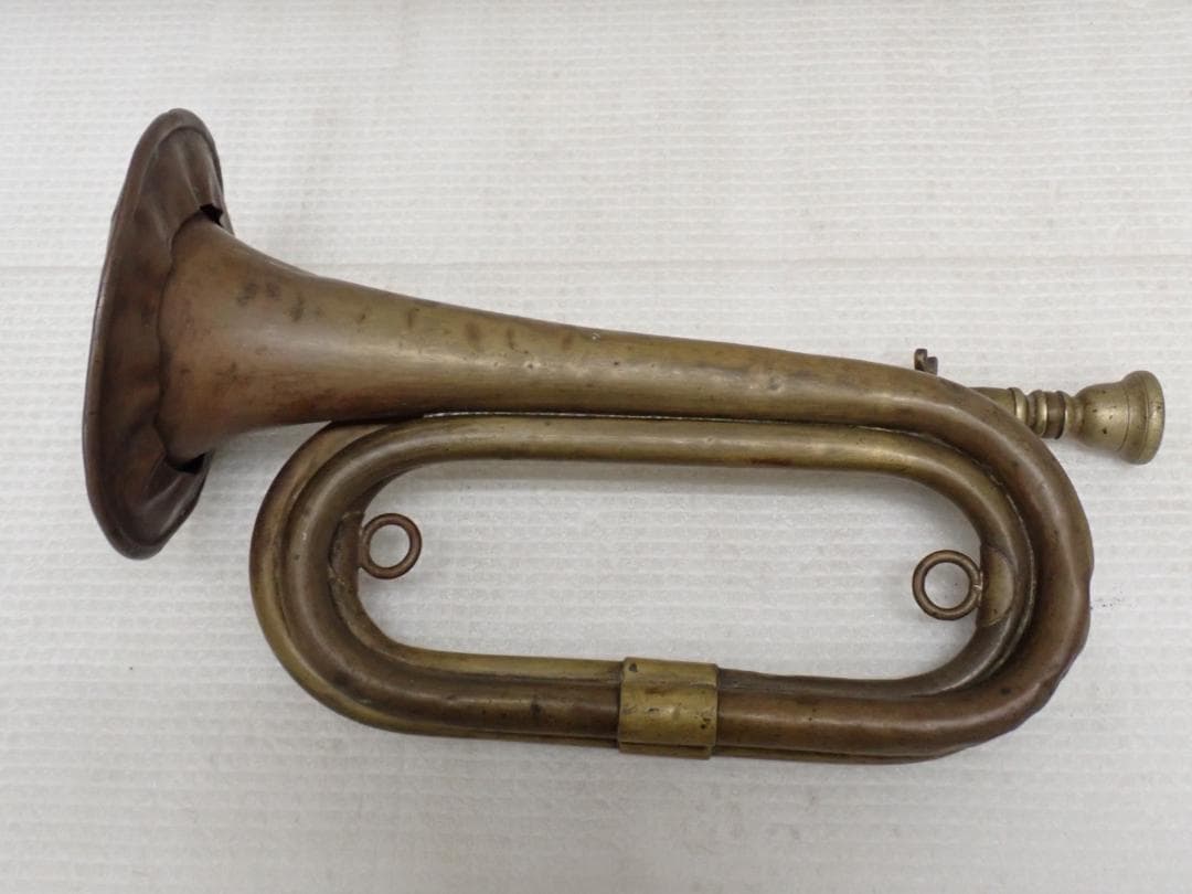 旧日本軍 軍隊ラッパ 突撃ラッパ 陸軍 軍用 アンティーク 当時物レトロ
