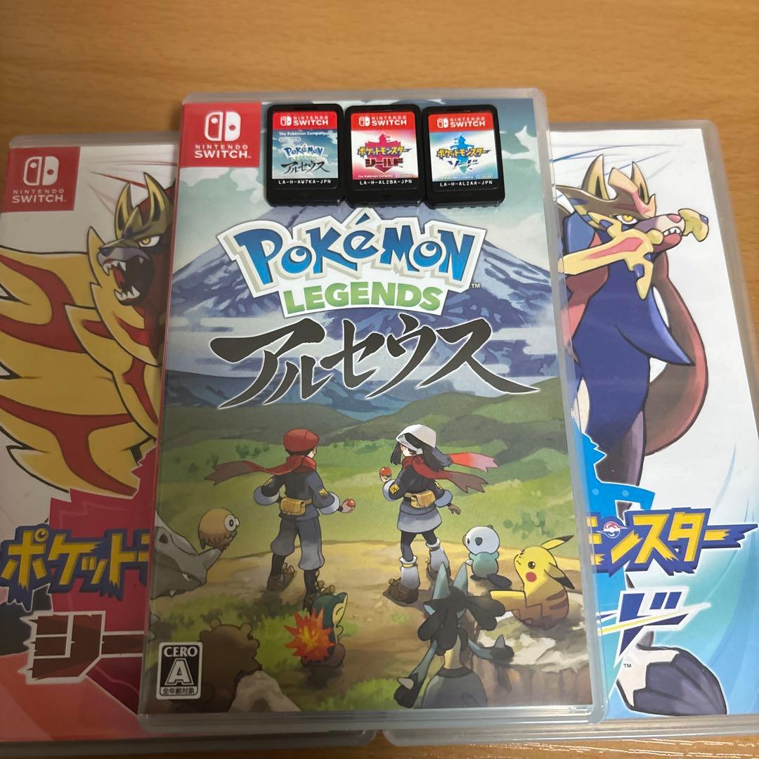 ポケモン アルセウス、シールド、ソード Nintendo Switch ゲーム