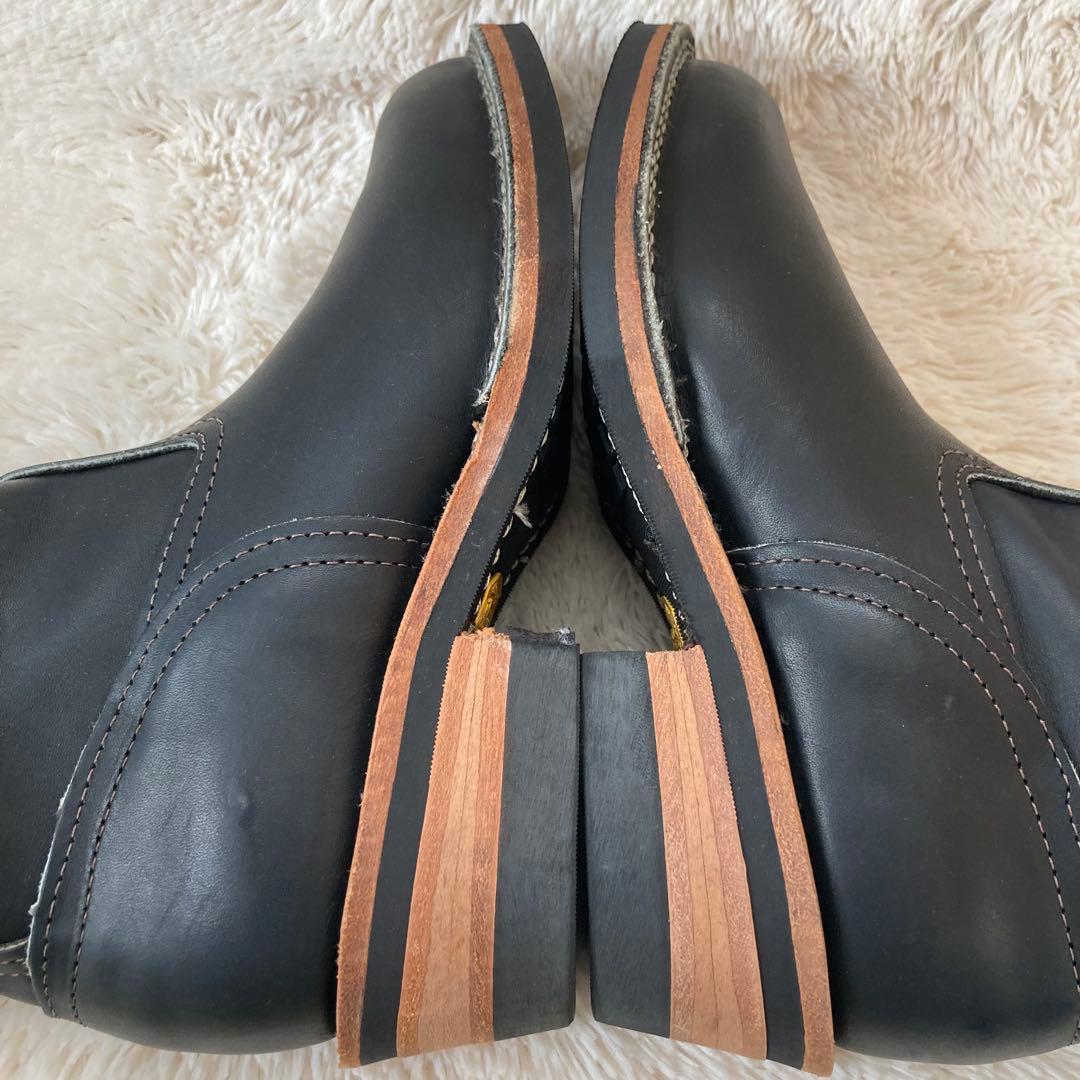 ✨希少•極美品✨ウエスコ Wesco ウエスタンブーツ 黒 4.5E 廃盤 本革