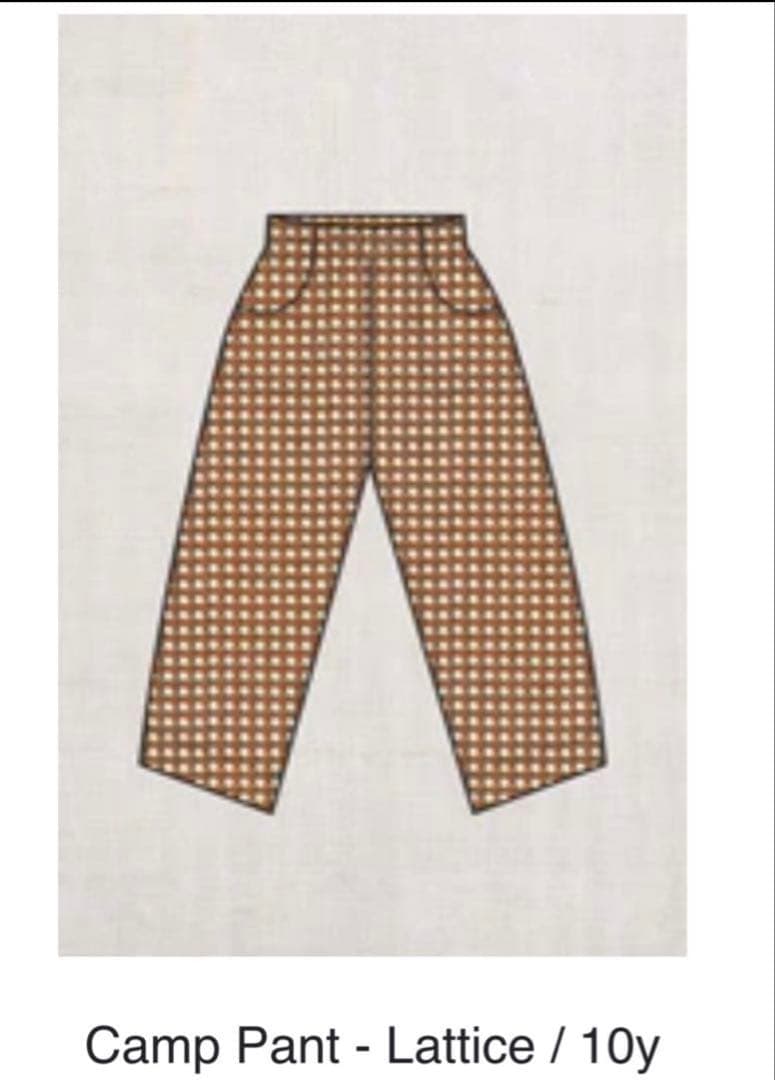 美品　misha&puff Camp Pant - Lattice / 10Y Misha&Puff ミーシャアンドパフ / Corduroy Patchwork Camp Pant / Ink