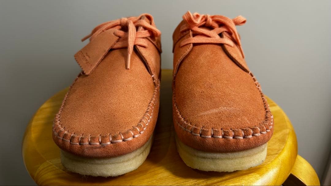 【Clarks】 モカシン/デッキジューズ ピンク 26.5cm