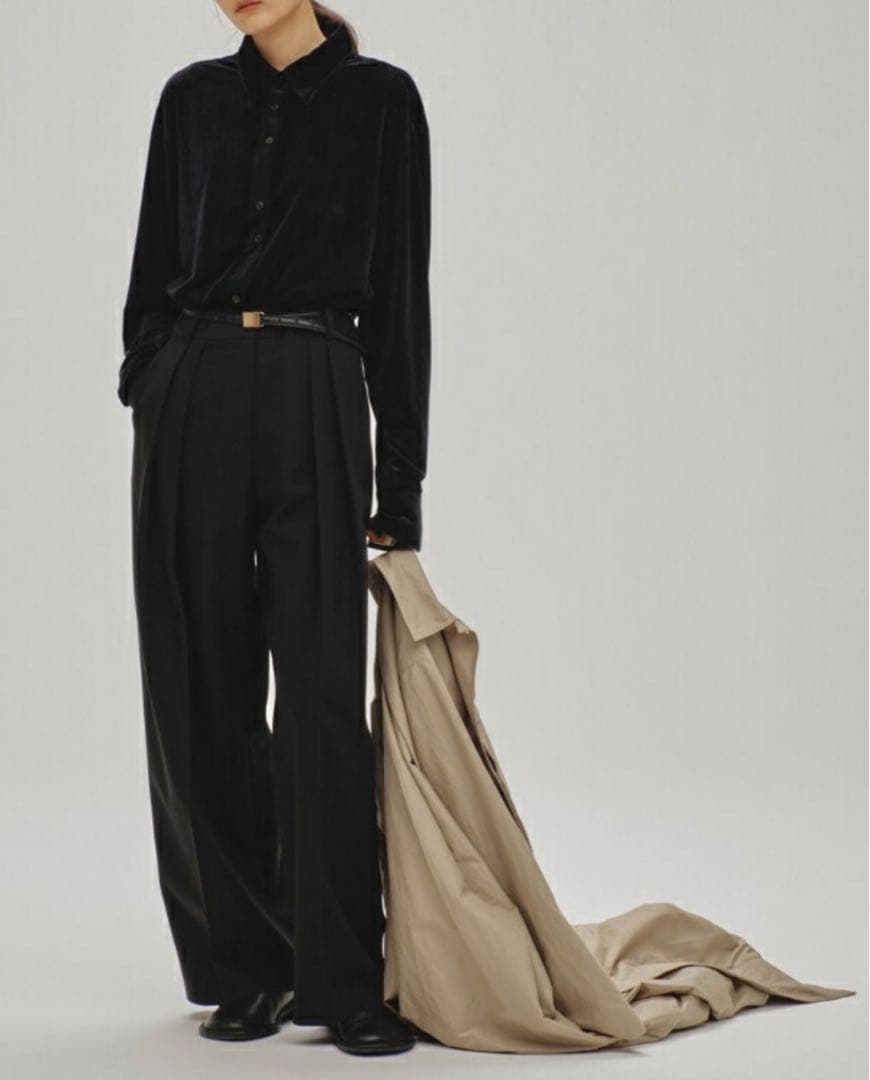 TODAYFUL Roundhem Velour Shirts ベロアシャツ - メルカリ