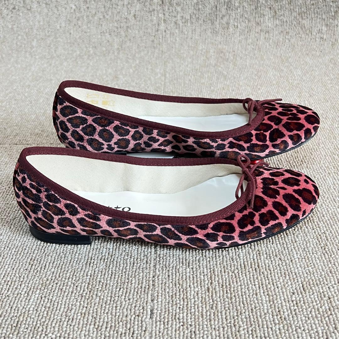 新品・未使用品✨レペット Repetto レオパード柄 バレエシューズ 37.5