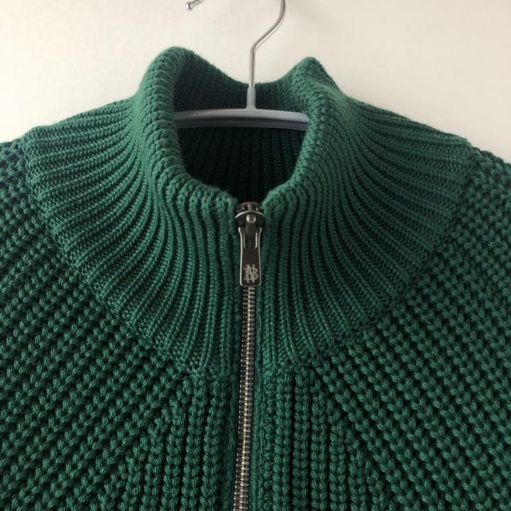 BATONER ドライバーズニット 日本製 サイズ1(M-L相当) グリーン - メルカリ