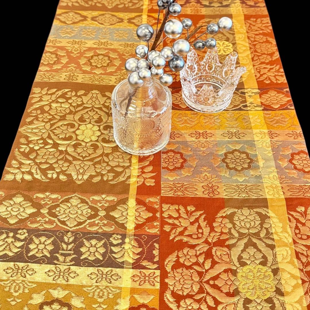 正絹】3点セット テーブルランナー マット2枚 帯 正倉院裂 ひな祭り