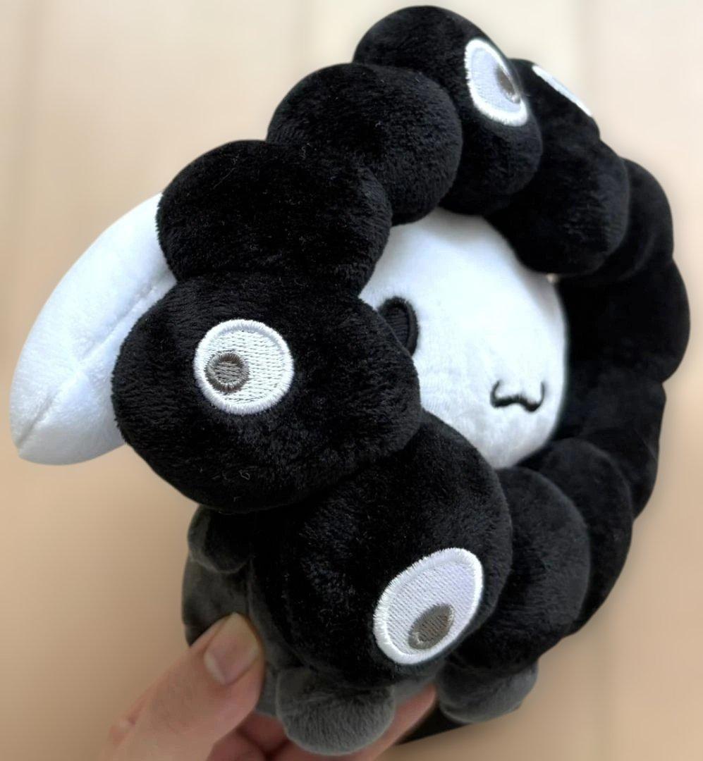 黒 シナモロール ミャクミャクなりきりぬいぐるみ M BC ブラック 黒