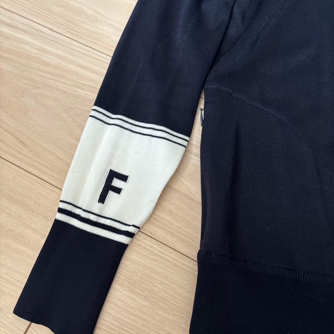 FOXEY NEW YORK SPORTSネイビー ジップアップカーディガン - メルカリ