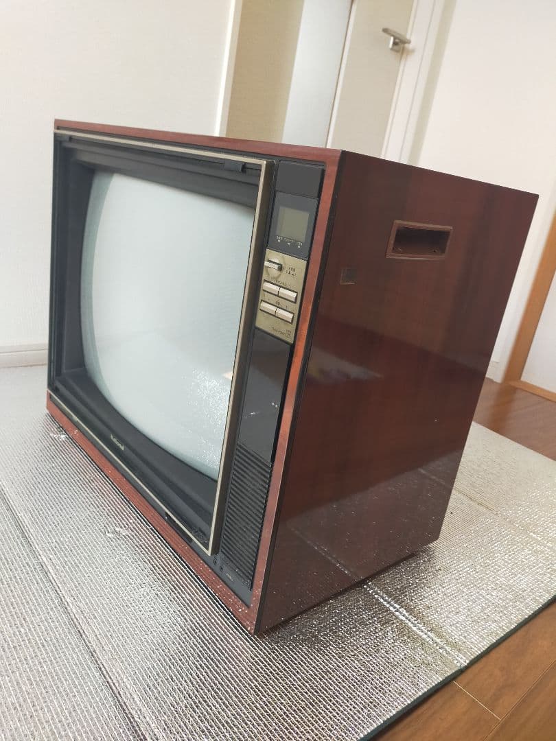 大幅値下☆ナショナルカラーテレビ/美品/当時物/昭和レトロ/音声映像OK