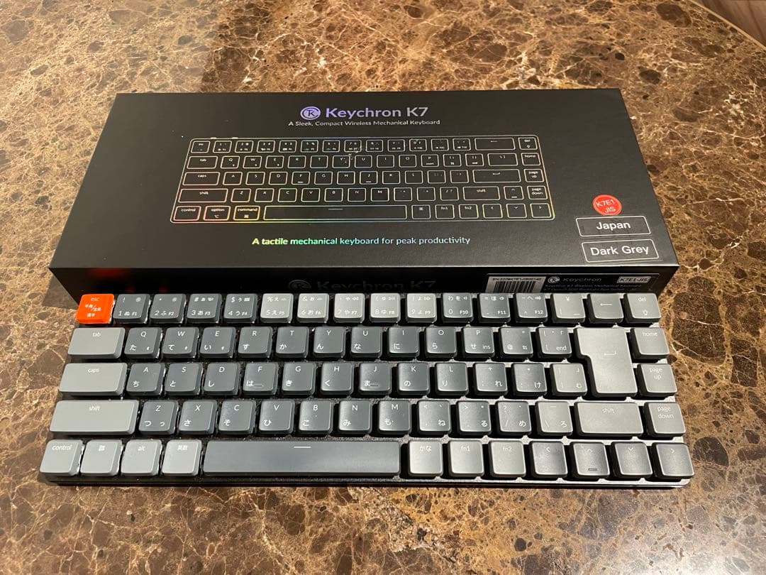 Keytron K7 ダークグレー JIS Keychron K7 - Greenkeys(グリーンキーズ)