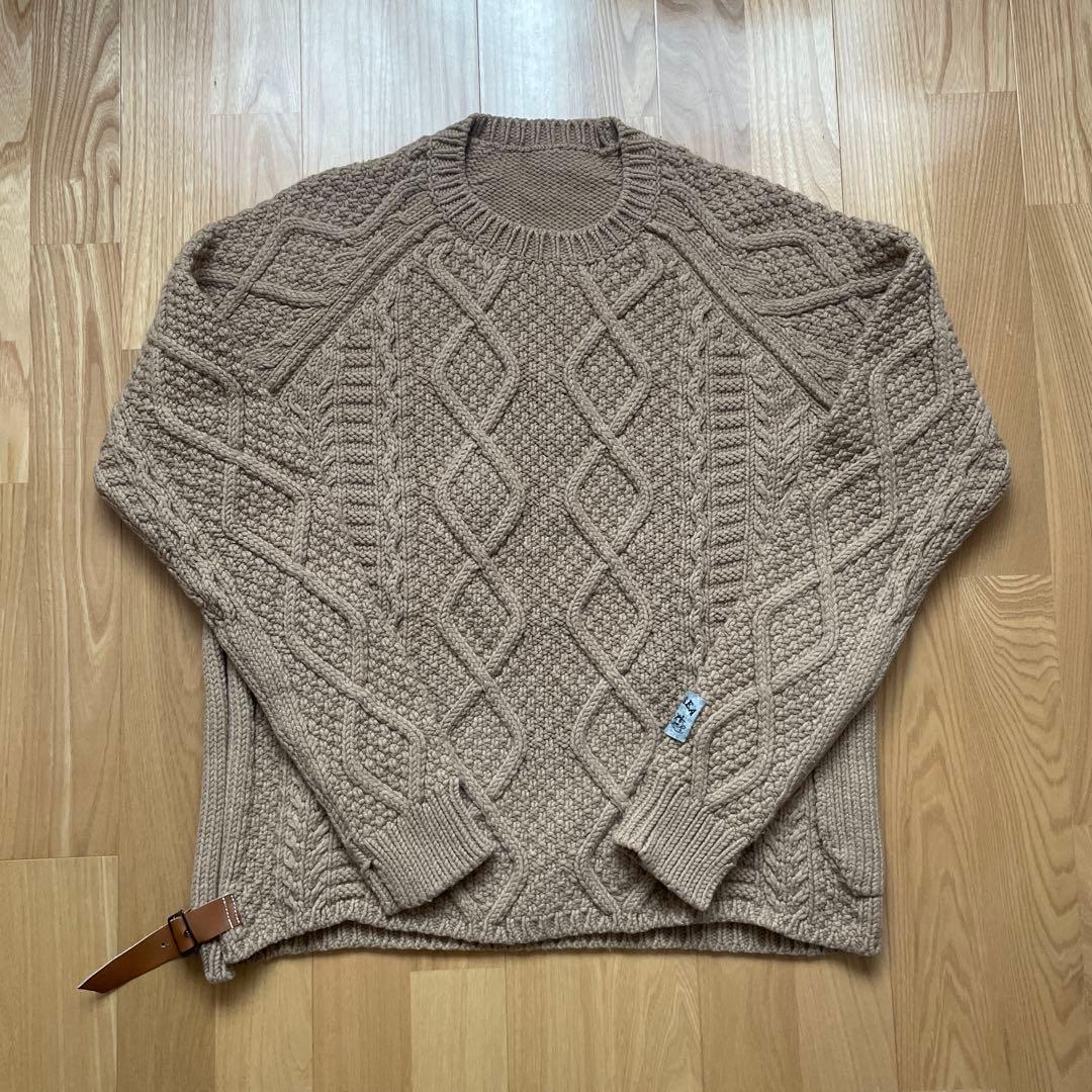 トップス SUNSEA 18aw BELTED FISHERMAN SWEATER 3 SUNSEA 18AW BELTED FISHERMAN SWEATER SUNSEA SWEATER