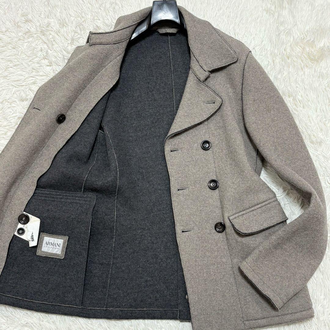 美品✨ Lサイズ アルマーニコレツィオーニ ウール ダブルブレスト コート undefined