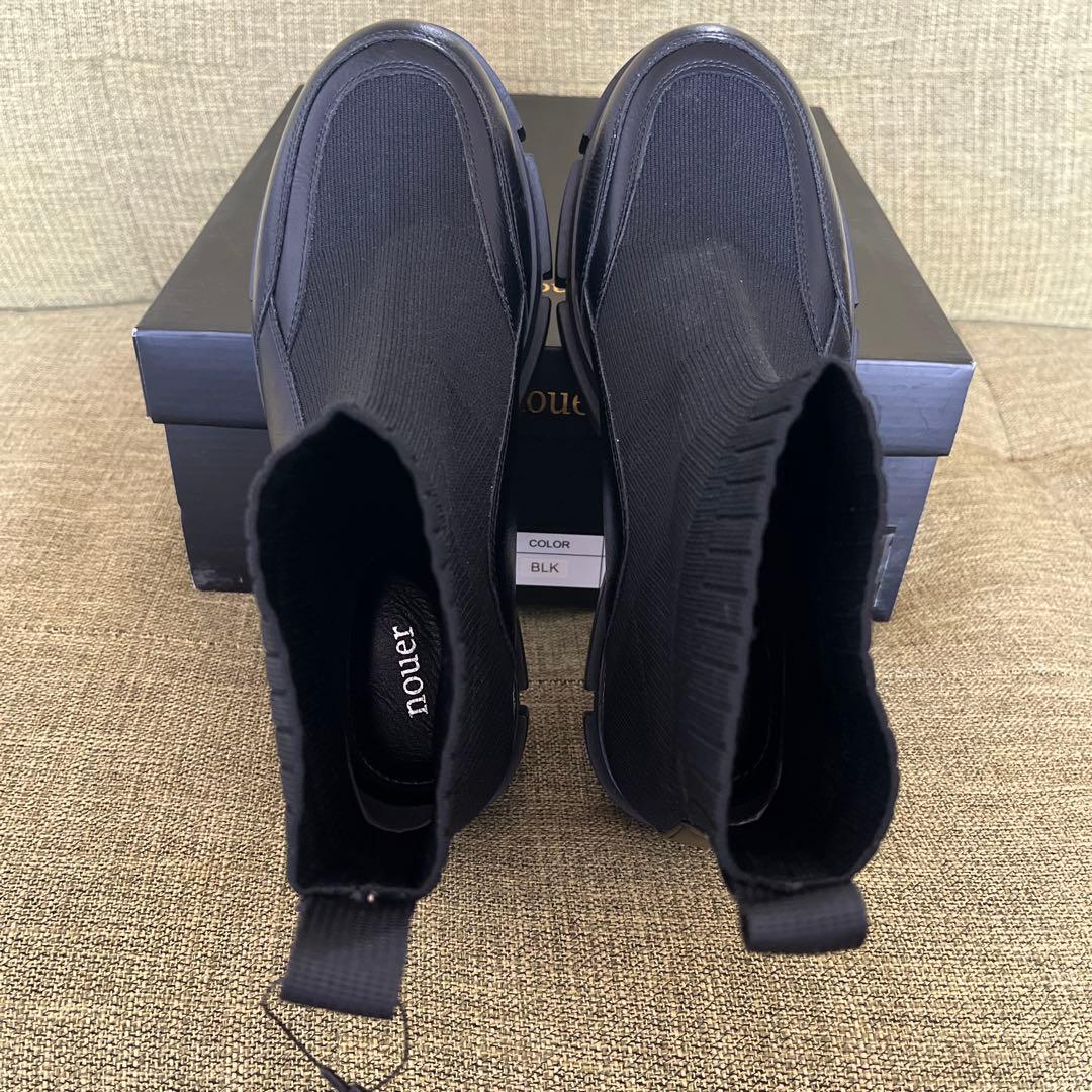 0415様【新品未使用】nouer メタリックソールショートブーツ - メルカリ