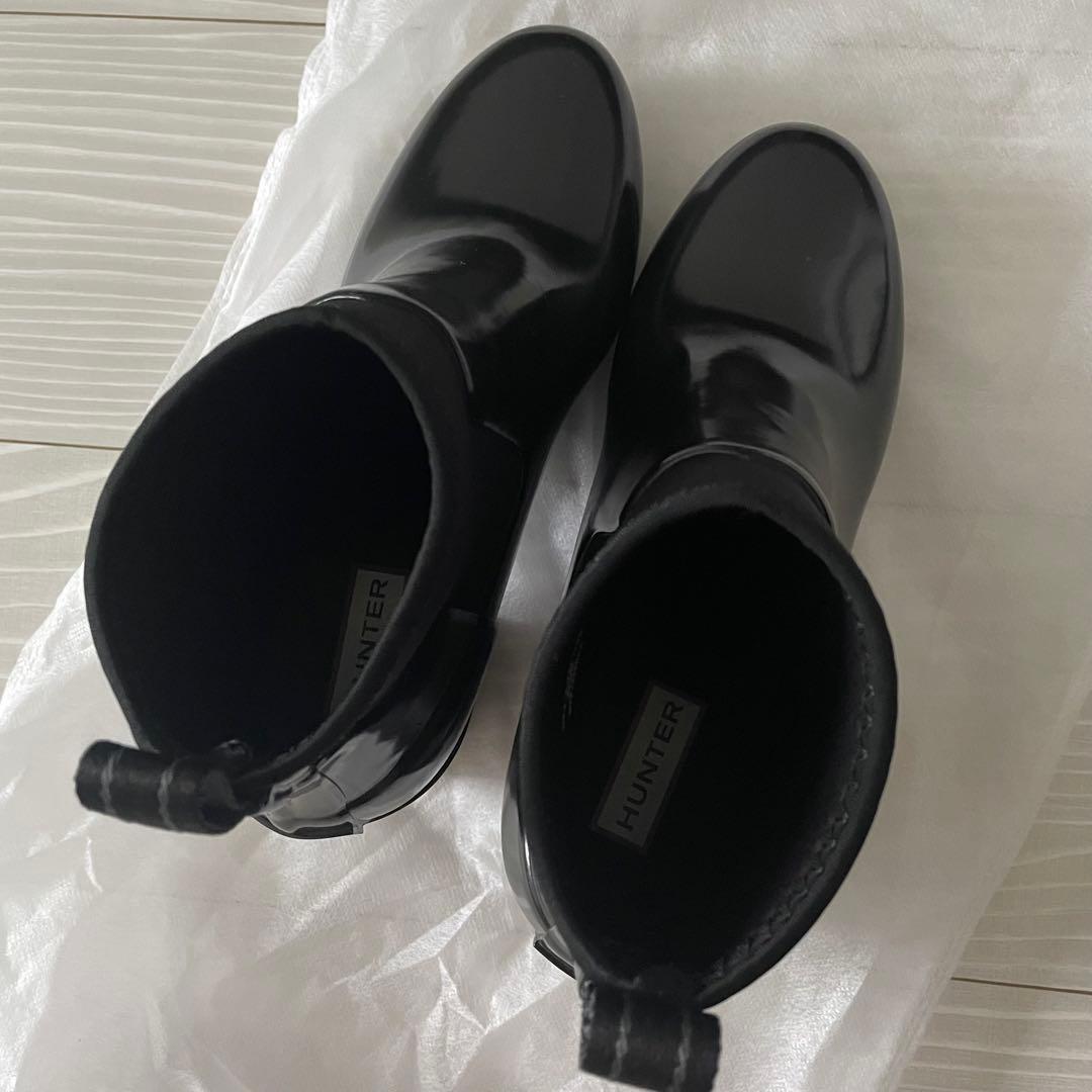 【年内値下げ】HUNTER チャンキーヒールレインブーツ　23.5cm