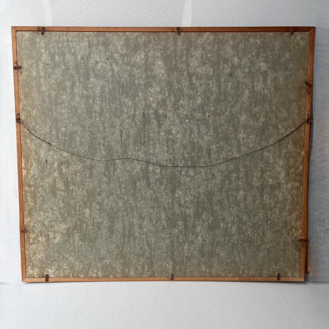 額縁付き 広瀬和之 F12 油彩画 雲仙