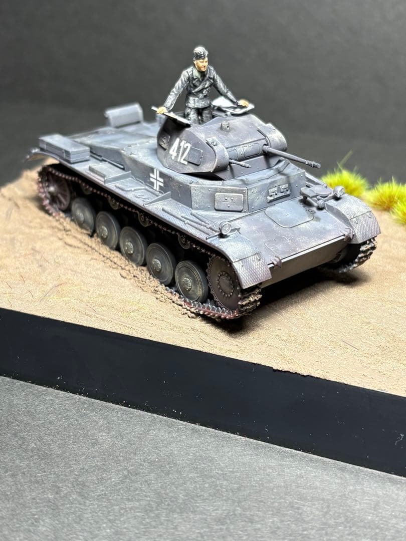 作品No27 1/48 ドイツ陸軍 II号戦車 フランス戦線 完成品