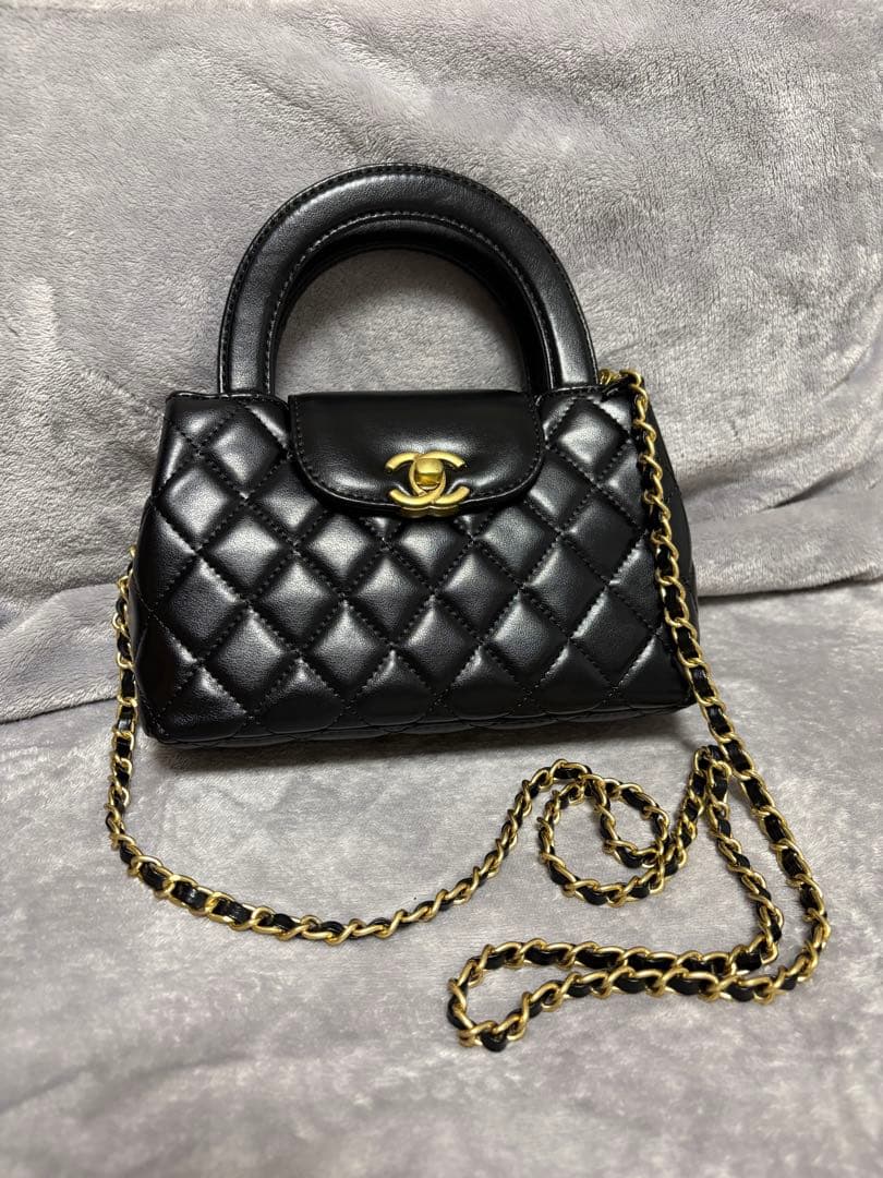 ♡美品♡ ブラック キルティング ハンドバッグ　ノベルティ キルティングスタッズスクエアバッグ(FREE ブラック): SAMANTHAVEGA