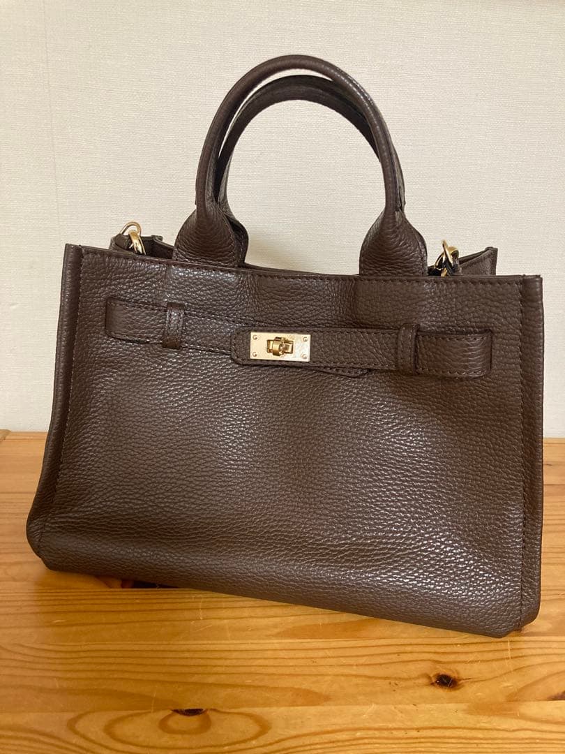 銀座かねまつ 本革レザー 2WAY ショルダーバッグ - メルカリ