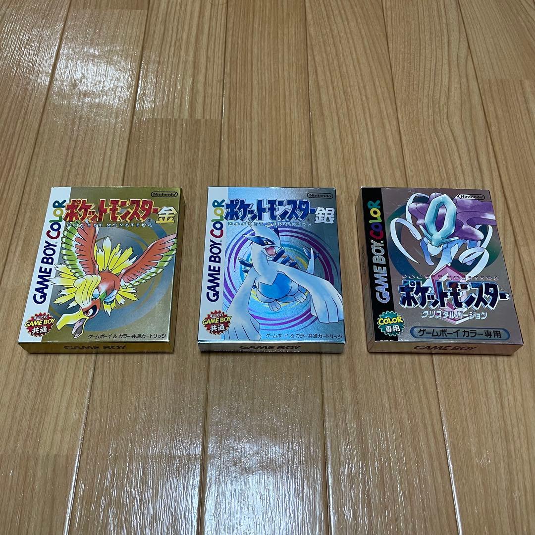美品・起動確認済】ポケモン金銀クリスタル 3本セット - メルカリ