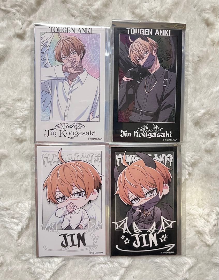 桃源暗鬼 皇后崎迅 ファボテリア チェキ風カード 天使 悪魔 4枚セット