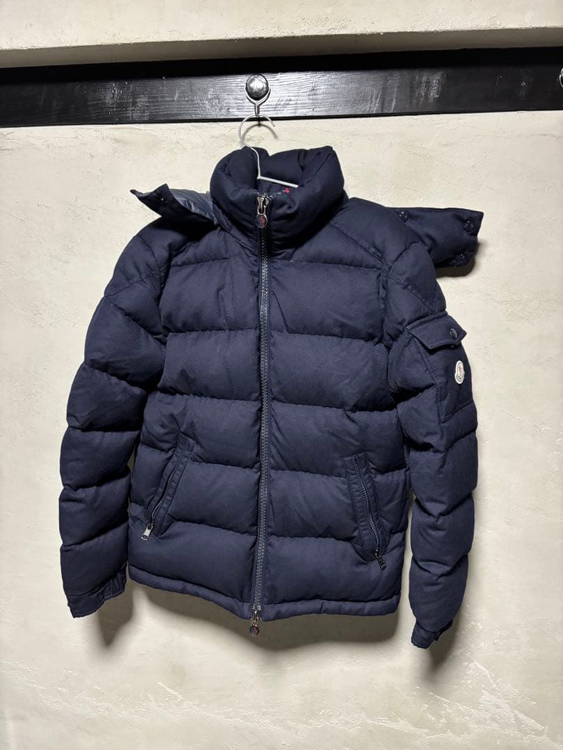 MONCLER ネイビー モンジュネーブル　サイズ1 ネイビーブルー Montgenevre ショートダウンジャケット : ショート