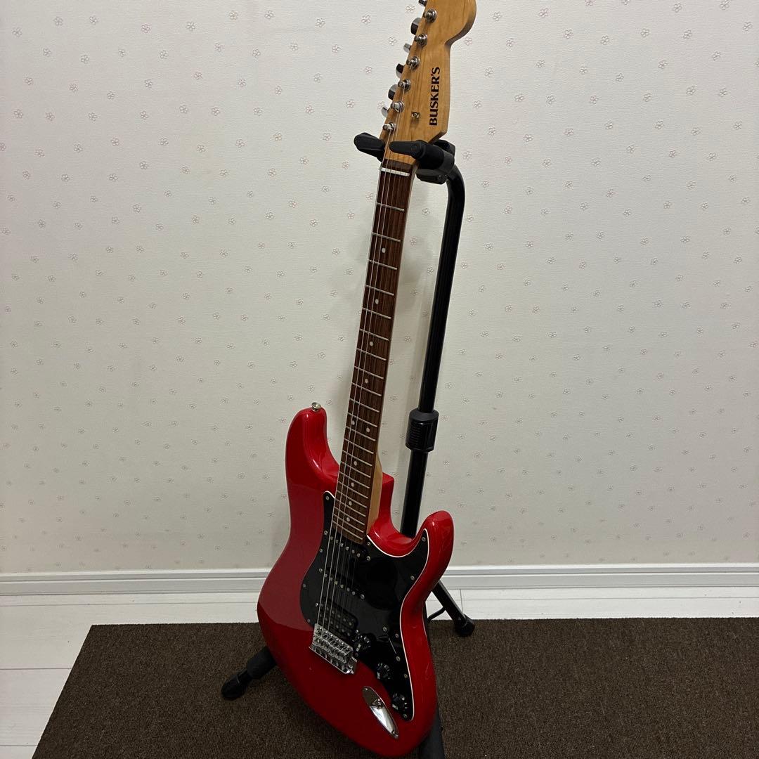 busker's ストラトキャスター 赤黒 - メルカリ