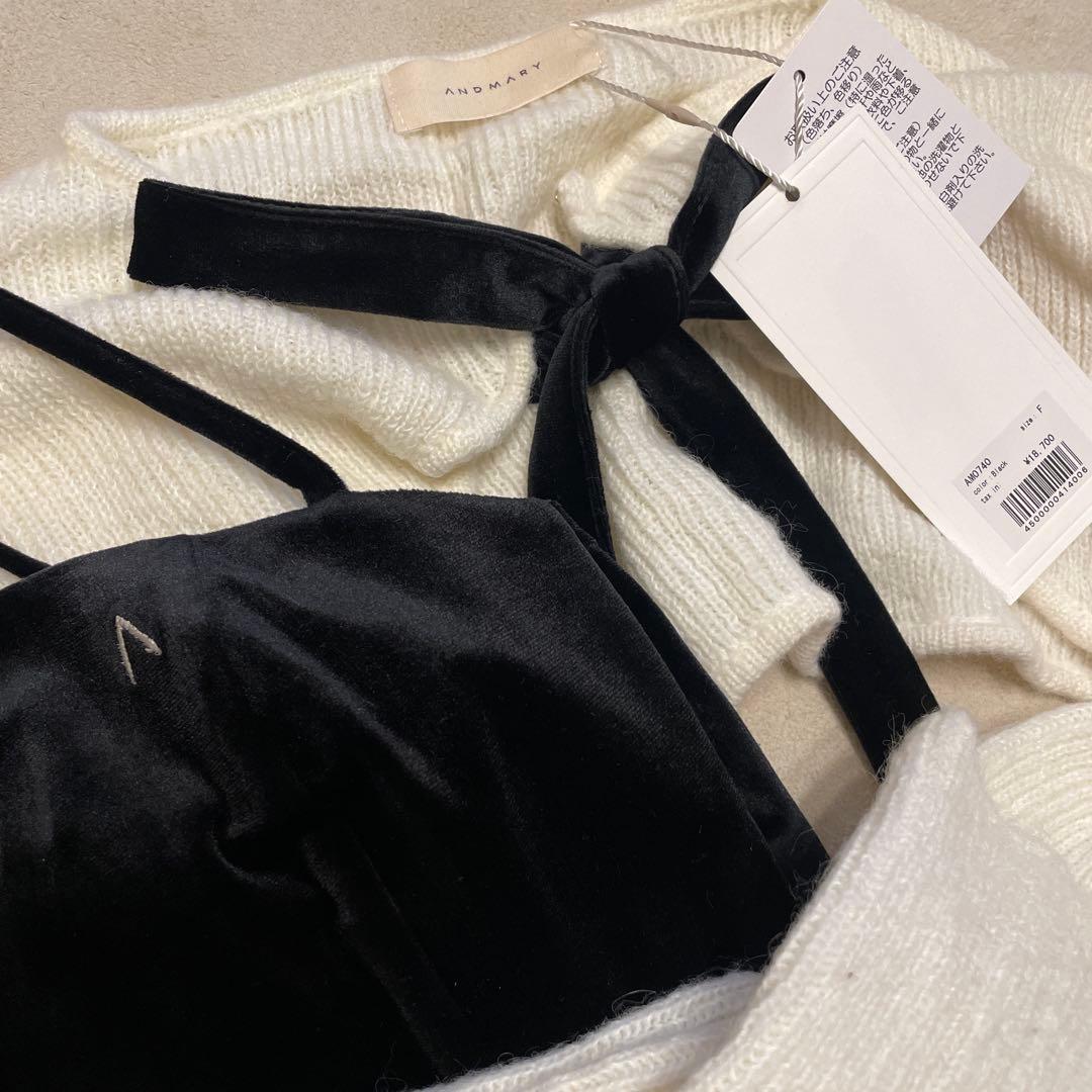 andmary Anita ribbon mini dress - メルカリ