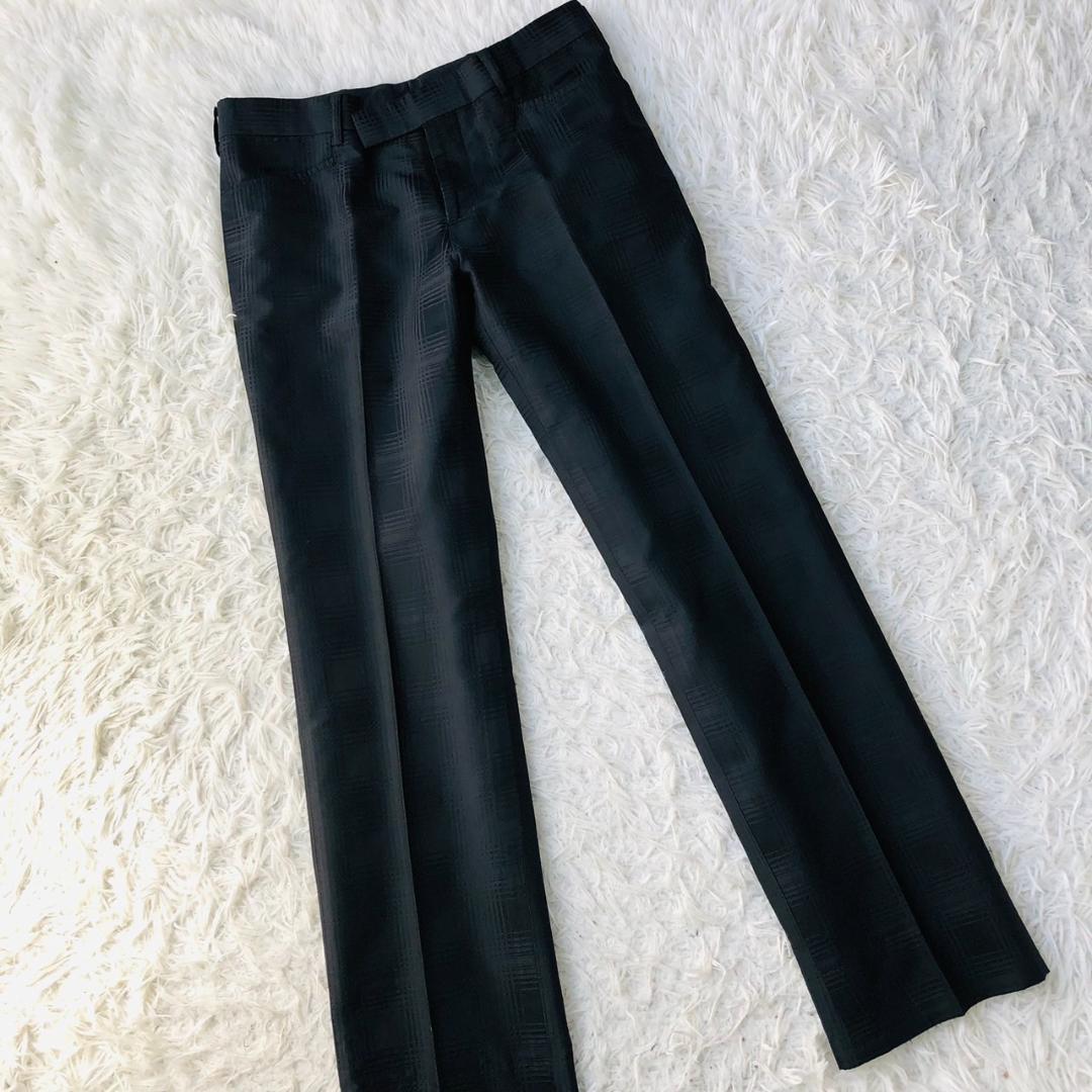 希少】ジョンローレンスサリバン☆シルク100％ セットアップ チェック M